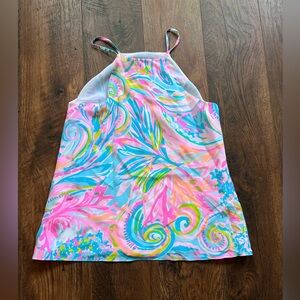 Lilly Pulitzer Rae Top in Carnival Coral MultiColor